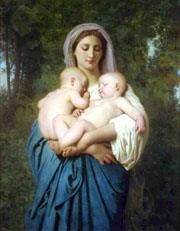 La Charite 1859 Realism William Adolphe Bouguereau Oil Paintings